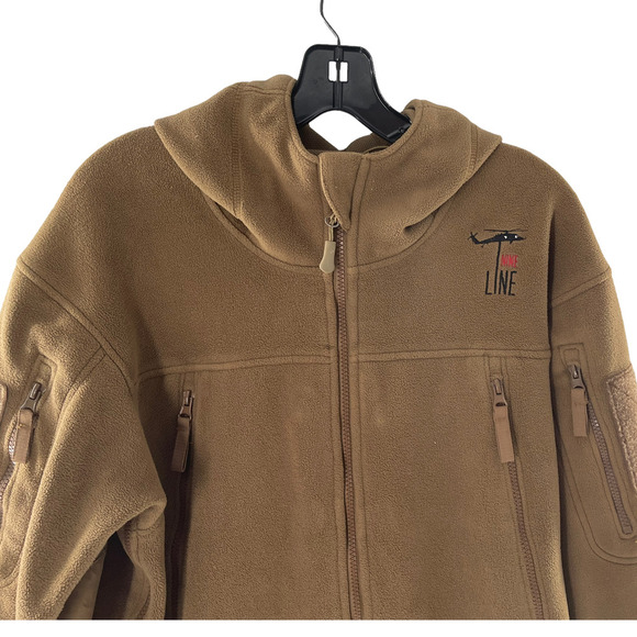 Condor Nine Line Tactical 601 Mens Alpha Micro Fleece Jacket Size M Brown - Picture 2 of 10